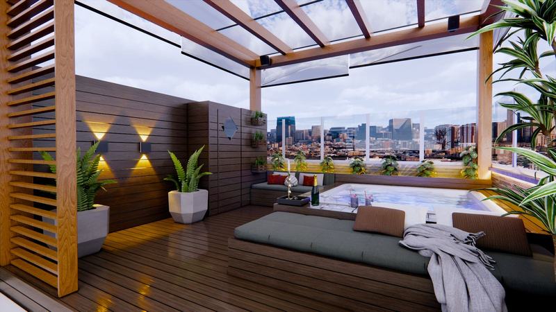 Spa rooftop